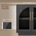 3-Piece Arched Entertainment Center with Storage, 79
