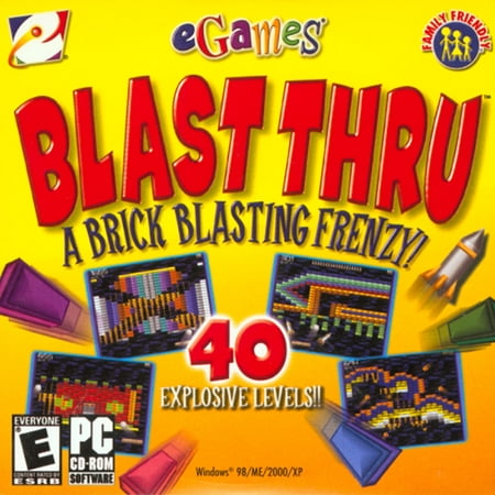 Blast Thru - A Brick Blasting Frenzy!- XSDP -515300113751 - Invisible, exploding, indestructible, and multi-hit blocks add to your challenge in this classic arcade game! Bonus power-ups like (Best Brick Breaker Game For Android)