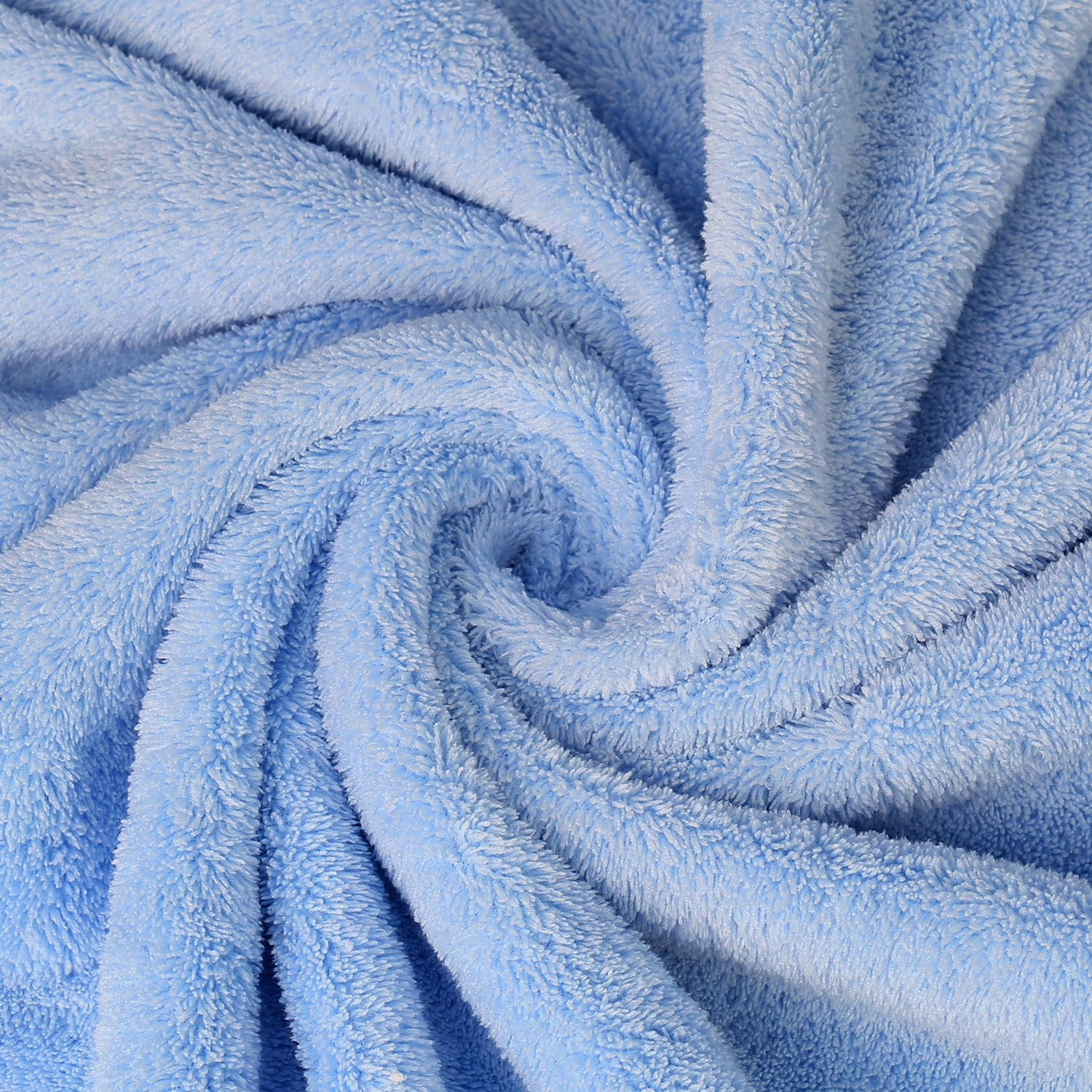 JML Large Bath Towels with Hanging Loop, 6 Pack, 30"x60", Blue, 350GSM, Soft, Absorbent, Microfiber Towel Quick Drying, Lint-free, No Fading