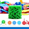 thumbnail image 1 of Juguete de bloques entrelazados Jadeshay juego de Discos entrelazados de construcción de copos de nieve para niños, 1 of 11