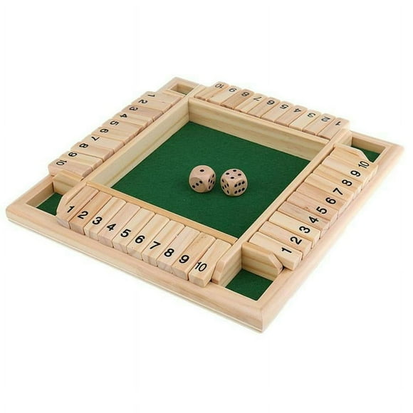 Shut The Box Board Game Set Number Drinking Family Game