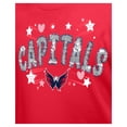 thumbnail image 5 of Girl's Youth New Era  Red Washington Capitals Flip Sequin T-Shirt, 5 of 6