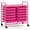 Hot Pink, variant on Costway 12 Drawers Rolling Cart Storage Scrapbook Paper Studio Organizer Bins Macaron
