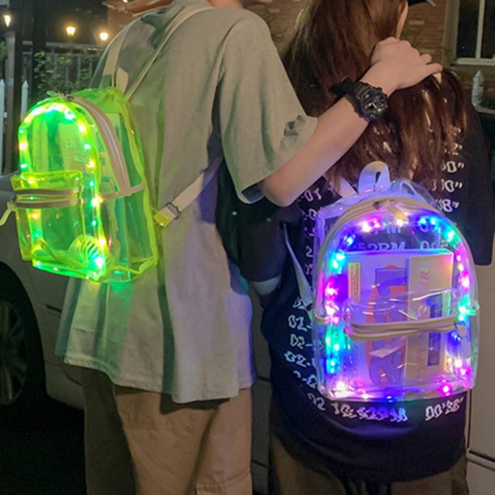 clear led backpack