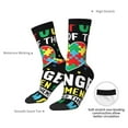 thumbnail image 4 of Cauagu I Love With Autism Print Crew Socks for Women and Men,Adult Athletic Running Socks 1-Pair Sports Socks Work Gear Socks with Moisture Wicking, 4 of 6