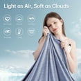 thumbnail image 2 of Aship Cooling Blanket Twin, Q-MAX>0.5 Arc-Chill Cooling Technology Soft Breathable Double-Sided Summer Blankets for Beds - Blue 59"x 79", 2 of 7