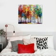 thumbnail image 5 of Art Tree Canvas Prints Wall Art for Home Decor, Large Colorful Trees Branches Forest Pictures for Living Room Bedroom Ready to Hang, 5 of 6