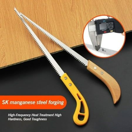 

Durable Reliable and Tough 9-Inch Mini Outdoor Pruning Hand Saw Set with Sharp Triple-Tooth Steel Blades - Pack of 3 Tools for Garden and Camping. Compact and Lightweight Portable Desig