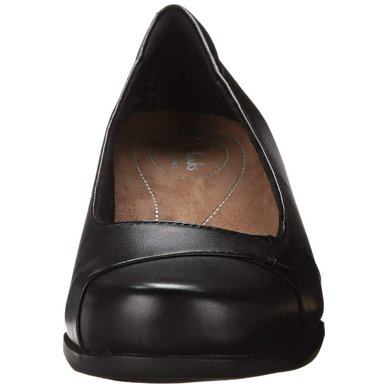 Clarks Women s Rosalyn Belle Dress Pump Black Leather Size 7.5 Walmart