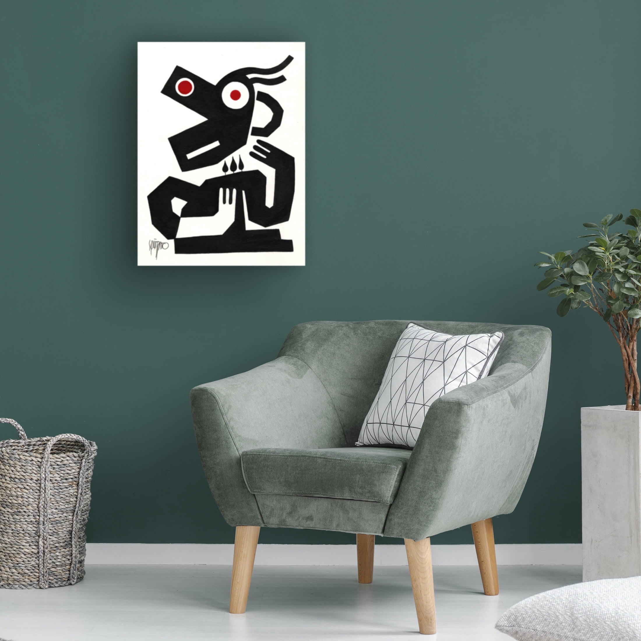 Canvas Wall Art - Antony Squizzato 'Tender Heart' Wall Art for Living Room, Bedroom, or Office Décor by Trademark Fine Art - 35 x 47 Inches