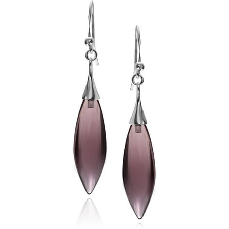 Brinley Co. Women's Sterling Silver Stone Dangle Earrings, Purple