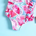 thumbnail image 5 of naisibaby Toddler Kids Girls Fashion Cute Leopard Flowers Printed Bikini, Baby Ruffles One-piece Swimsuit Pink 4-5T, 5 of 9