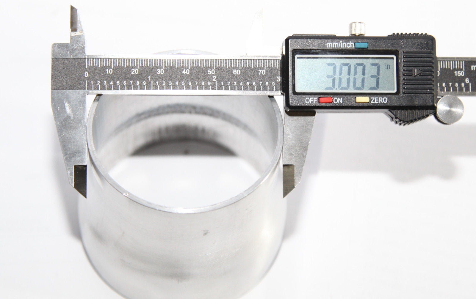 For Universal Piping Aluminum Exhaust Reducer 3.5/" O.D 2.9/" Length to 3/" O.D