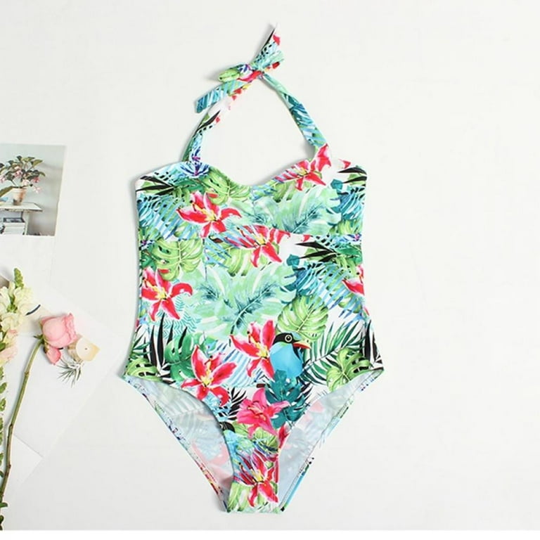 Generic Sexy One Piece Swimwear Women New Floral Monokini Bathing