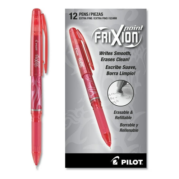 Pilot FriXion Point Erasable Gel Ink Stick Pen .5mm Red Ink 31575