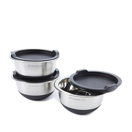 - Wolfgang Puck 6-piece Non-Skid Stainless Steel Mini Mixing Bowl Set