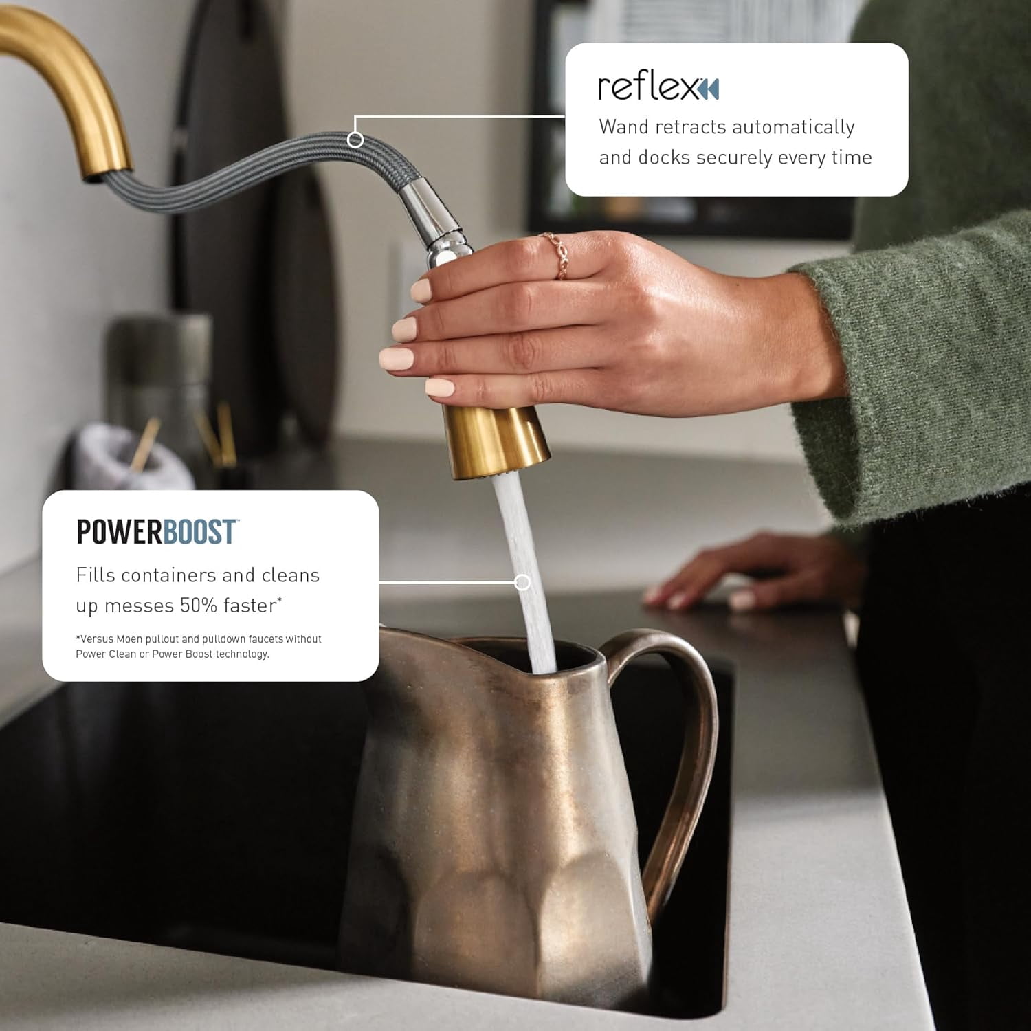 Moen Spot Resist Stainless One-Handle Pulldown Kitchen Faucet