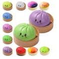 thumbnail image 1 of Pelotas antiestrés Squishy en forma de dumpling JRJTIAN, juguete sensorial suave, 1 of 7