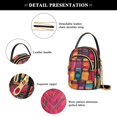 thumbnail image 4 of FORMRS Crossbody Bag for Women Quilted Travel Shoulder Cell Phone Purse with Chain Strap Handbag, Purple Jar, 4 of 7