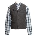 thumbnail image 4 of Wyoming Traders Men's Buckaroo Wool Vest, Charcoal, Medium, 4 of 4