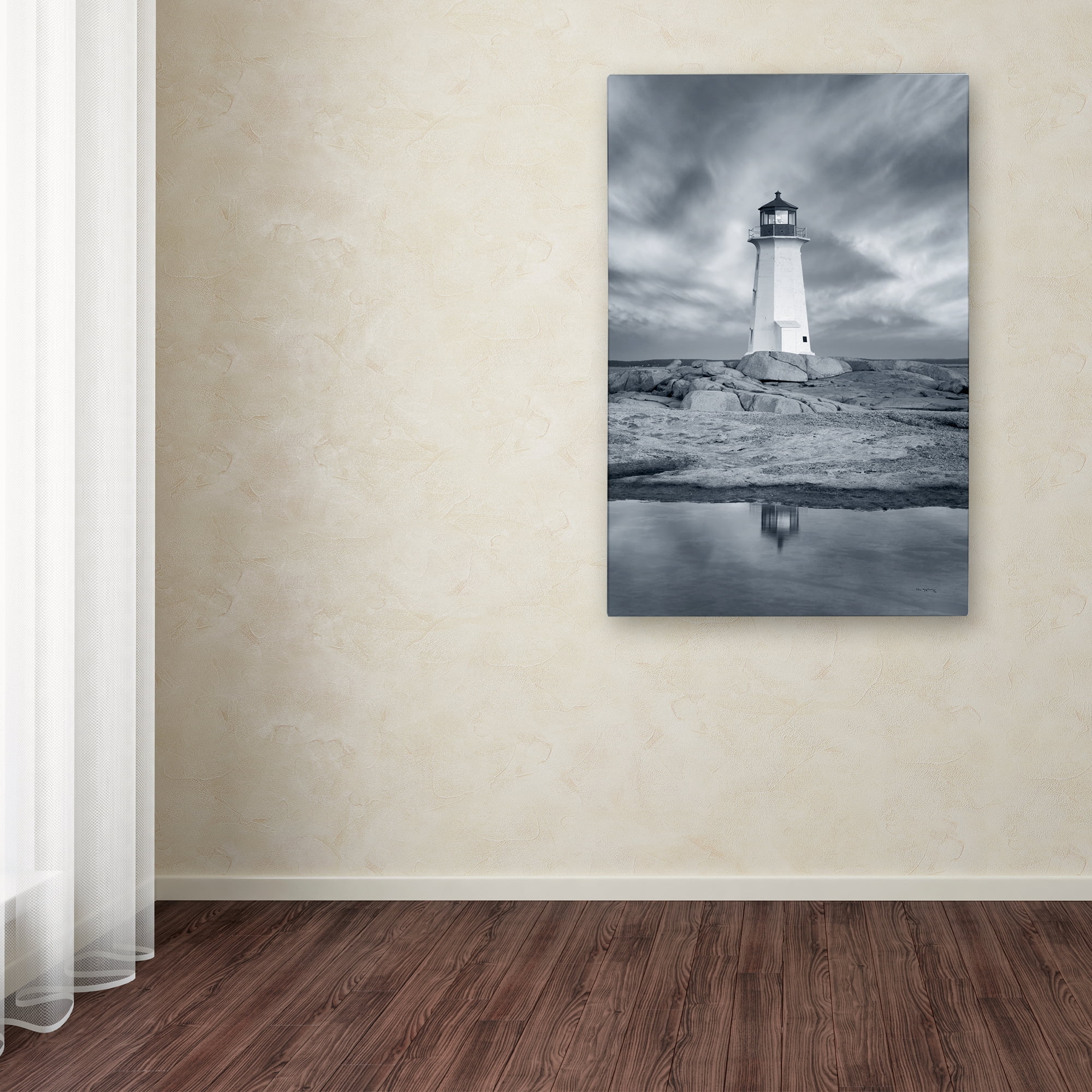 Trademark Fine Art 'By the Sea I no Border' Canvas Art by Alan Majchrowicz