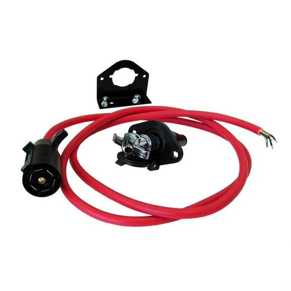 Roadmaster 98146-7 Straight Cord Wiring Kit 7 to 6 Wire w/Plugs/Socket/Bracket