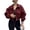 Wine, variant on Edvintorg Jackets for Women Drawstring Cropped Zip Up Cargo Coat Long Sleeve Casual Windbreaker Outerwear with Pockets Women Clothes Pink L