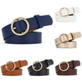 thumbnail image 3 of Carolilly Women Belt Classic Fashion Solid Genuine Leather Waistband Wide Belt Strap Belts, 3 of 4