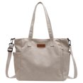 thumbnail image 1 of Bolso Mano Lona para Mujer Bolso Hombro Gran Capacidad para Al Aire Libre (blanco), 1 of 9