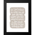 thumbnail image 2 of Imperfect Dust 12x14 Black Modern Framed Museum Art Print Titled - God So Loved The World, 2 of 5