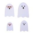 thumbnail image 1 of Billuyoard 4 unidades/juego de adornos de fantasmas no aterradores y bonitos para decoración de manualidades de Halloween, bonitos fantasmas de Type3 NO3, 1 of 6