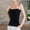 Black, variant on Women's Slim Underwear With Folded Suspender Vest With Chest Pad Is Covered With A Beautiful Back Top With Long And Short Shoulder Straps. Womens for Layering Nylon Tops for Women Workout to The Heart