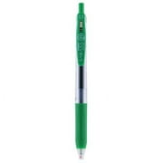 Zebra Sarasa Clip Gel Retractable Pen, .5mm, Green