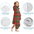 thumbnail image 7 of Red Green Checkerboard Checkered Pattern Hooded Bath Towel，60"x35" for Ages 3 To 12 Kids, Quick Dry Lightweight Soft Microfiber Hood Beach Towel Cover Up for Kids, 7 of 7