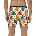 thumbnail image 2 of Men's Boxer Briefs, Colorful Frogs Soft and Breathable Mens Underwear Boxer Briefs With Widen Waist, 2 of 5