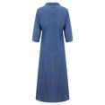thumbnail image 4 of Ketyyh-chn99 Robes pour Femmes Grande Taille Robe d'Été Robe Extensible Robe Droite Unie pour Vacances Robe à Enfiler Robe de Plage A,2TG, 4 of 5