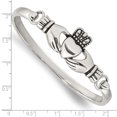 thumbnail image 3 of Stainless Steel Claddagh Bangle Bracelet, 3 of 3