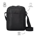 thumbnail image 3 of Totto Bolsa De Hombre Crossbody Bandolera Bay241 negro M, 3 of 5