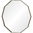 thumbnail image 4 of 40" Antique Brass Finished Framed Wall Mirror, 4 of 5