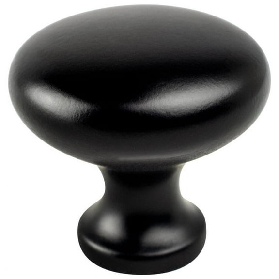 Berenson 9132-1055-P Traditional Advantage Four Matte Black Mushroom Knob