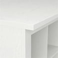 thumbnail image 4 of Bowery Hill 24W Small Shoe Bench with Shelves in White Ash - Engineered Wood, 4 of 7