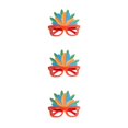 thumbnail image 1 of Gafas de carnaval Matsuzay marco brillante para disfraz decoración foto marco rojo, 1 of 6