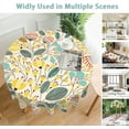 thumbnail image 4 of Floral Round Table Cloth 60 Inch,Beautiful Herbs Flowers Tablecloth Waterproof Stain Wrinkle Resistant Washable Circle Table Cover for Home Kitchen Dining Room Party Outdoor Picnic, 4 of 5