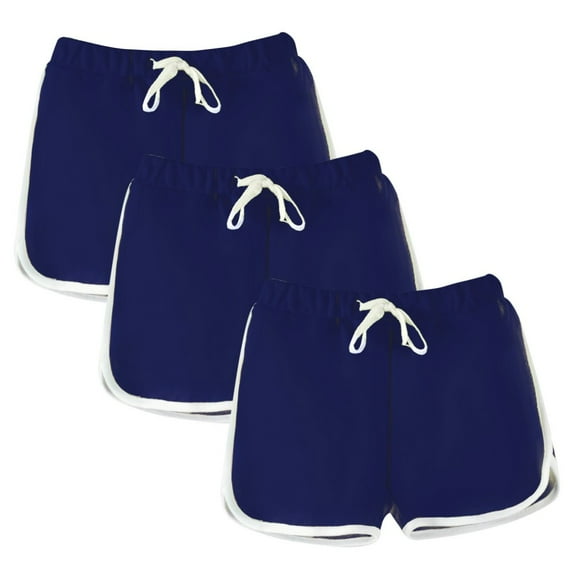 GYRATEDREAM Girls Boys 3 Pack Running Athletic Cotton Shorts, Kids Baby Workout and Fashion Summer Beach Sports for 4-5 Years