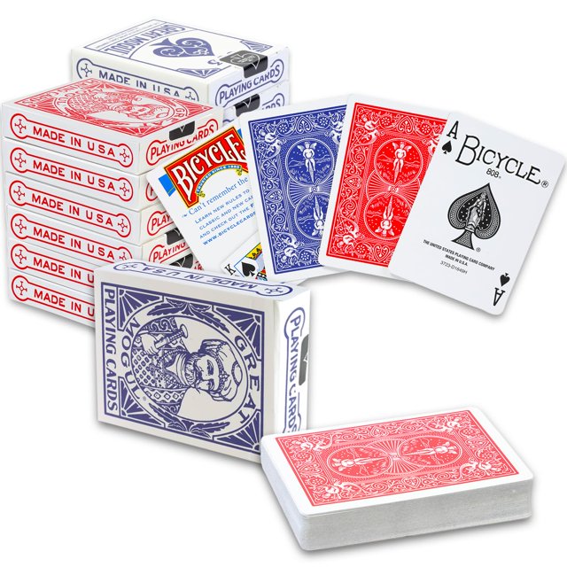 Juego de cartas para bicicleta, vintage, Great Mogul Rider, paquete de 12