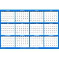 thumbnail image 2 of SwiftGlimpse 32" x 48" Yearly 2023 Wall Calendar, Erasable, Reversible, Horizontal-Vertical, Navy, 2 of 6