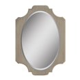 thumbnail image 1 of Jennifer Taylor Home Grey Cashmere Dauphin Fluted Oval Vanity Wall MIrror, 1 of 9