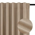 thumbnail image 2 of Topfinel 100% Blackout Linen Pleated Window Shades, Linen, 52" x 84", 2 of 9