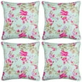 thumbnail image 6 of Throw Pillow Covers Pack of 4 for Living Room Table, Floral Printed Cushion Case, 20x20 inches - Light Green - Home Decor, 6 of 7