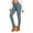 Blue, variant on Women's High Waist German Velvet Yoga Leggings Solid Color Casual Warm Comfort Fit Pants for Everyday Wear